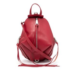 NWT Rebecca Minkoff Julian Mini Leather Backpack Paprika Red AUTHENTIC